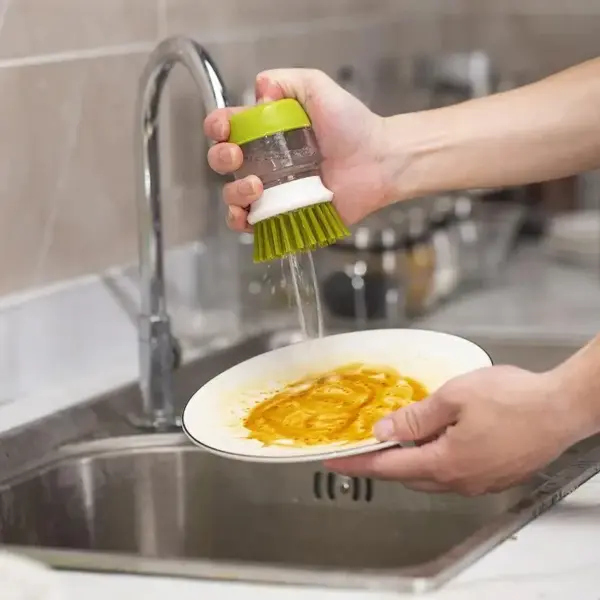 Dish Brush With Soap Dispenser - Image 2