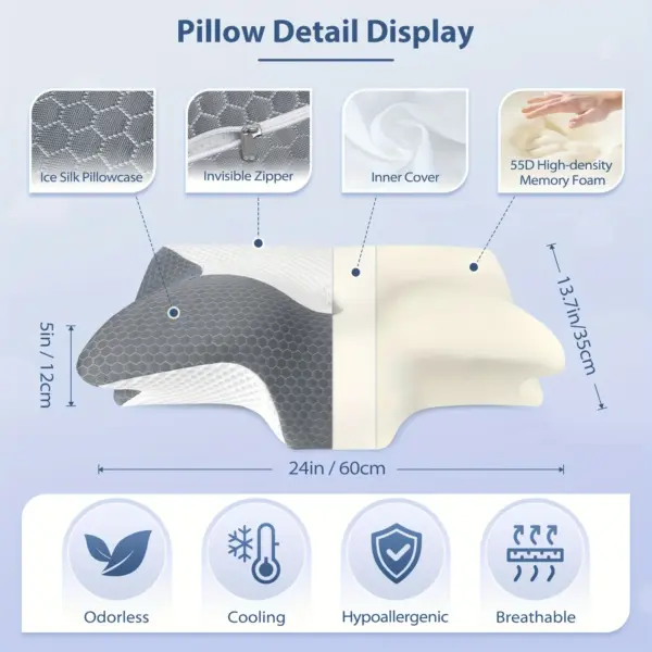 Cervical Memory Foam Pillow - Image 3